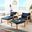 Pratia Natural and Navy 5 Piece Outdoor Set