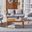 Prester 4 Piece Living Set In Grey