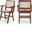 Preston Wood Dining Arm Chair Set of 2 In Walnut
