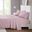 Printed Microfiber 4 Piece Full Sheet Set In Blush Waves