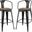 Promenade Black Bar Stool Set of 2 EEI-3954-BLK