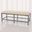 Quad Pod Bench With Muslin Cushion In Natural Iron