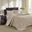 Quebec Polyester Microfiber 3 Piece King Bedspread Set In Khaki
