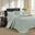 Quebec Polyester Microfiber 3 Piece King Bedspread Set In Seafoam