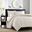Quebec Polyester Microfiber Quilted 3 Piece Queen Coverlet Mini Set In Cream