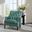 Qwen Button Tufted Accent Chair In Teal