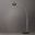 Rancho Mirage 86 Inch Silver-Leaf Shade 1 Light Arc Floor Lamp In Antique Nickel and Matte Black