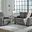 Rannis Twin Sofa Sleeper and Recliner In Pewter