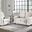Rannis Twin Sofa Sleeper and Recliner In Snow