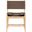Rawlins Vegan Leather Upholstered Dining Chair Set of 2 In Brown and Natural