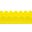 Rectangular Scalloped Riviera Tray In Glossy Yellow