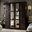 Regal 4-Door Wardrobe with Mirrored Doors In Java