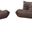 Relax Velvet Upholstered Living Room Set In Brown