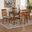 Renaud Wood 5-Piece Dining Set In Grey and Walnut Brown
