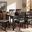 Reneau Modern And Contemporary Grey Fabric Upholstered Espresso Brown Finished Wood 7-Piece Dining Set