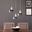 Renmarco Contemporary 3-Light Cluster Pendant In Black