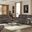 Reyes Graphite Lay Flat Reclining Living Room Set