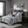 Rhapsody Polyester Jacquard 6 Piece Queen Coverlet Set In Navy