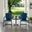 Ridgeland 3 Piece Retro Outdoor Chair Set In Navy Gloss