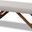 Rika Mid-Century Modern Greyish Beige Fabric Upholstered Walnut Brown Finished Boomerang Bench