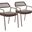 Rio Dining Chair Set of 2 In Brown