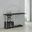 Risley 2-door Circular LED Home Bar with Wine Storage Dark Charcoal