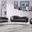 Ritz Velvet Living Room Set (Grey)