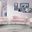 Ritz Velvet Living Room Set (Pink)