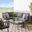 Riverside Gray Charcoal 5 Piece Outdoor Patio Aluminum Set EEI-3793-SLA-CHA