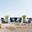 Riverside White Navy 5 Piece Outdoor Patio Aluminum Set EEI-3786-WHI-NAV