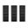 Rivington Modern 5-Shelf Open Bookcase Set of 3 in Black