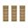 Rivington Modern 5-Shelf Open Bookcase Set of 3 in Natural Oak