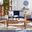 Rocklin 4 Piece Outdoor Set In Navy and Blue