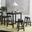 Ronin Dark Espresso/Black 4 Piece Pub Table Set