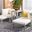 Ronson 5 Piece Sectional Set In Grey
