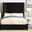 Rosabelle Eastern king Bed In Black