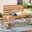 Ruben Natural Balcony Bench And Table