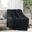 Ruched Fur Throw In Black