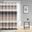 Saben Stripe Print Shower Curtain In Black and Taupe