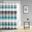 Saben Stripe Print Shower Curtain In Grey and Aqua