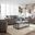 Salizar Flared Arm Chair Grey