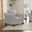 Salizar Upholstered Track Arm Fabric Accent Chair Grey Mist