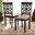 Samwell Modern and Contemporary Grey Fabric Upholstered and Dark Brown Finished Wood 2-Piece Dining Chair Set