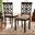 Samwell Modern and Contemporary Sand Fabric Upholstered and Dark Brown Finished Wood 2-Piece Dining Chair Set