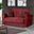 Sara Upholstered Convertible Loveseat with Storage In Burgundy