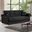 Sara Upholstered Convertible Sofabed with Storage In Black