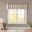 Saratoga Fretwork Print Grommet Top Window Valance In Beige and Grey