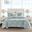 Seaside Cotton Percale 4 Piece Queen Coverlet Set With Embroidery In Seafoam