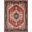 Serapi Collection Hand-Knotted Wool Area Rug- 9' 7" x 13'11" In Rust and Navy