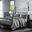 Serene Cotton Hand Quilted 3 Piece Queen Coverlet Set In Grey